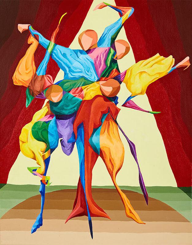 Flamenco Dancer "Beating" the Boards - Semi Abstract Painting using Acrylic on Canvas